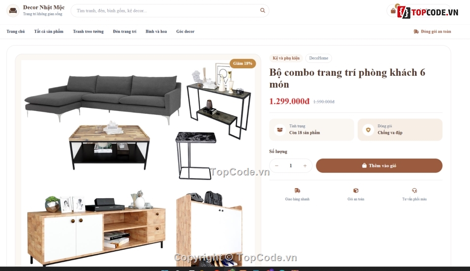 Web trang trí,bán đồ trang trí,trang trí